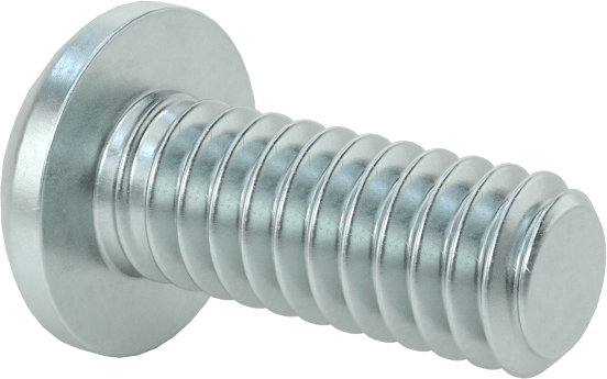 Çelik Dekoratif Yuvarlak Başlı Phillips Vidalar, 1/4"-20 Diş Boyutu, 5/8" Uzunluk
