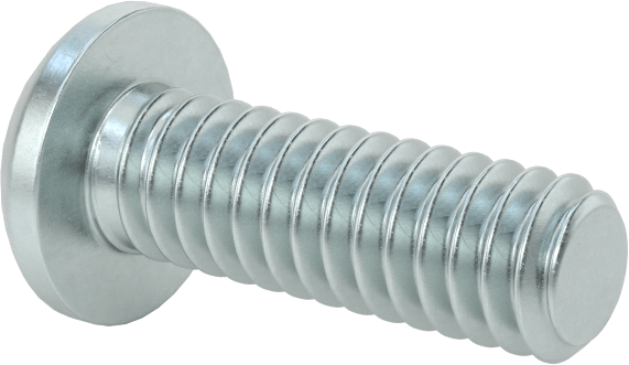 Çelik Dekoratif Yuvarlak Başlı Phillips Vidalar, 1/4"-20 Diş Boyutu, 3/4" Uzunluk