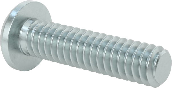 Çelik Dekoratif Yuvarlak Başlı Phillips Vidalar, 1/4"-20 Diş Boyutu, 1" Uzunluk
