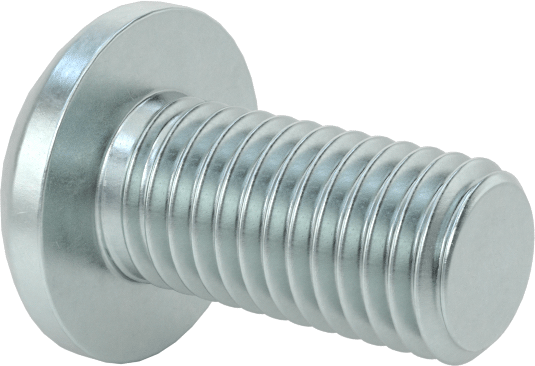 Çelik Dekoratif Yuvarlak Başlı Phillips Vidalar, 1/4"-28 Diş, 1/2" Uzunluk