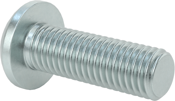 Çelik Dekoratif Yuvarlak Başlı Phillips Vidalar, 1/4"-28 Diş, 3/4" Uzunluk