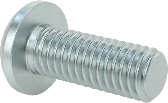 Çelik Dekoratif Yuvarlak Başlı Phillips Vidalar, 10-32 Diş Boyutu, 1/2" Uzunluk