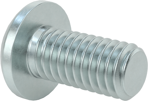 Çelik Dekoratif Yuvarlak Başlı Phillips Vidalar, 3/8"-16 Diş, 3/4" Uzunluk