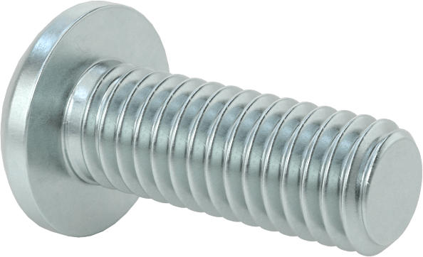 Çelik Dekoratif Yuvarlak Başlı Phillips Vidalar, 3/8"-16 Diş, 1" Uzunluk