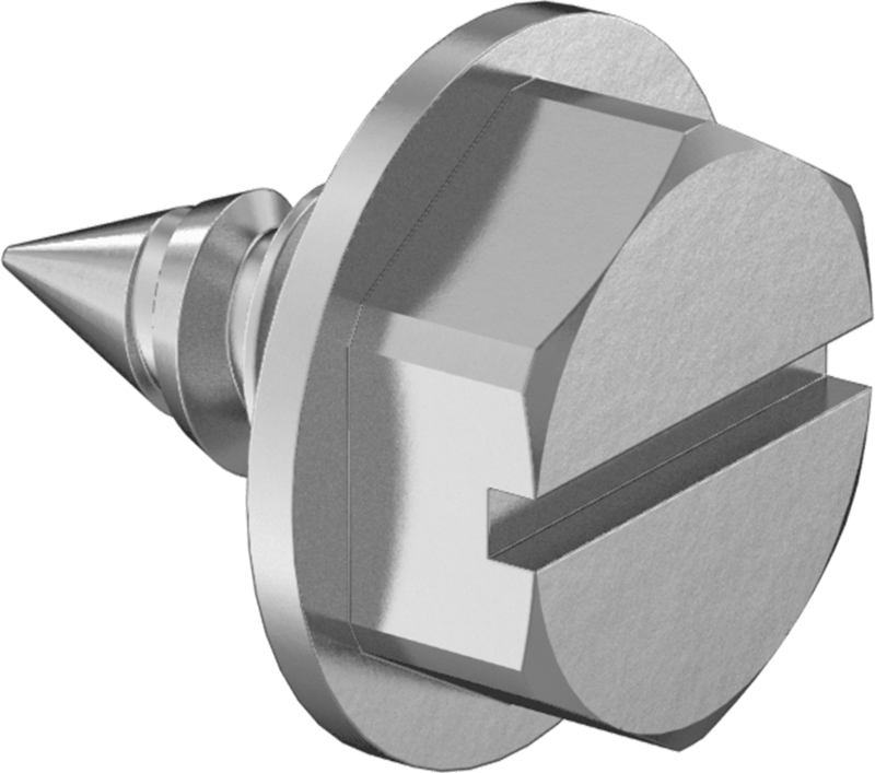 18-8 Paslanmaz Çelik Sac Metal için Flanşlı Altıgen Başlı Vidalar, Numara 6 Boyut, 1/4" Uzunluk