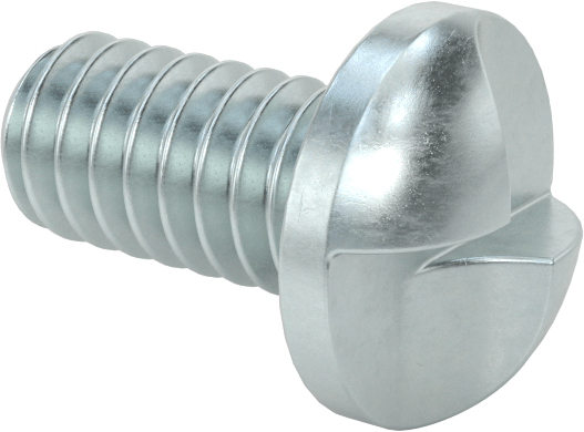 Çelik Kurcalamaya Dayanıklı Tek Yönlü Yuvarlak Başlı Vidalar, 1/4"-20 Diş Boyutu, 1/2" Uzunluk
