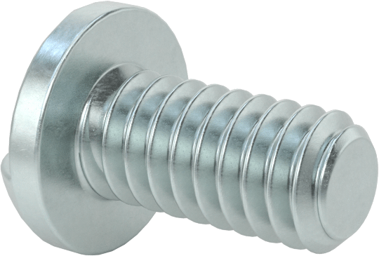 Çelik Kurcalamaya Dayanıklı Tek Yönlü Yuvarlak Başlı Vidalar, 1/4"-20 Diş Boyutu, 1/2" Uzunluk