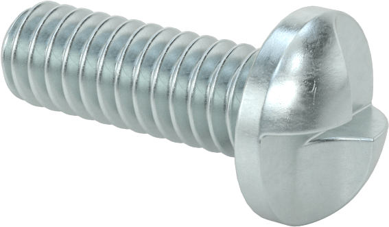Çelik Kurcalamaya Dayanıklı Tek Yönlü Yuvarlak Başlı Vidalar, 1/4"-20 Diş Boyutu, 3/4" Uzunluk