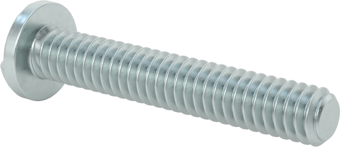 Çelik Kurcalamaya Dayanıklı Tek Yönlü Yuvarlak Başlı Vidalar, 1/4"-20 Diş Boyutu, 1-1/2" Uzunluk