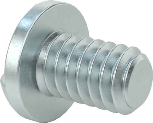 Çelik Kurcalamaya Dayanıklı Tek Yönlü Yuvarlak Başlı Vidalar, 1/4"-20 Diş, 3/8" Uzunluk