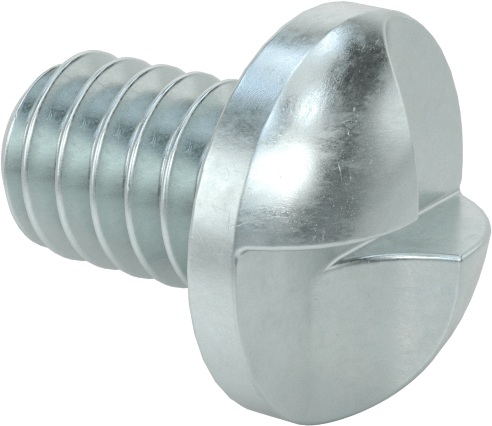 Çelik Kurcalamaya Dayanıklı Tek Yönlü Yuvarlak Başlı Vidalar, 1/4"-20 Diş, 3/8" Uzunluk