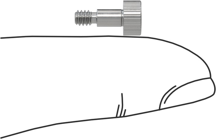 Yüksek Mukavemetli 17-4 PH Paslanmaz Çelik Omuzlu Vida, 1/8" Omuz Çapı, 3/16" Omuz Uzunluğu, 4-40 Diş