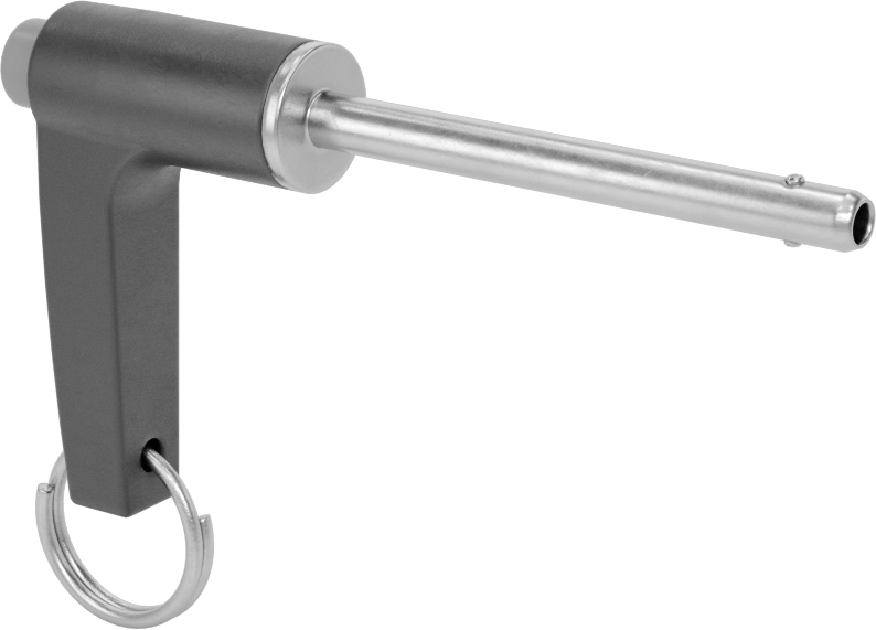 L-Saplı Kilitli Hızlı Açma Pimi, 17-4 PH Paslanmaz Çelik, 3/16" Çap, 1-3/4" Kullanılabilir Uzunluk