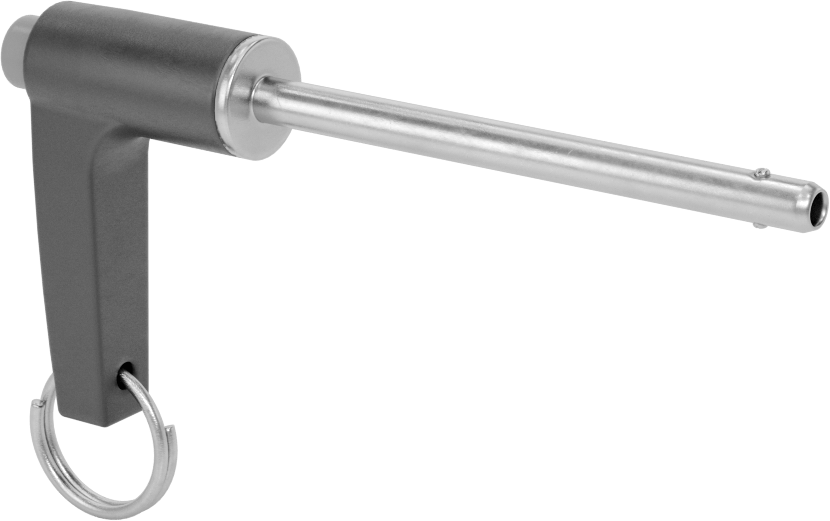 L-Saplı Kilitli Hızlı Açma Pimi, 17-4 PH Paslanmaz Çelik, 3/16" Çap, 2-1/4" Kullanılabilir Uzunluk