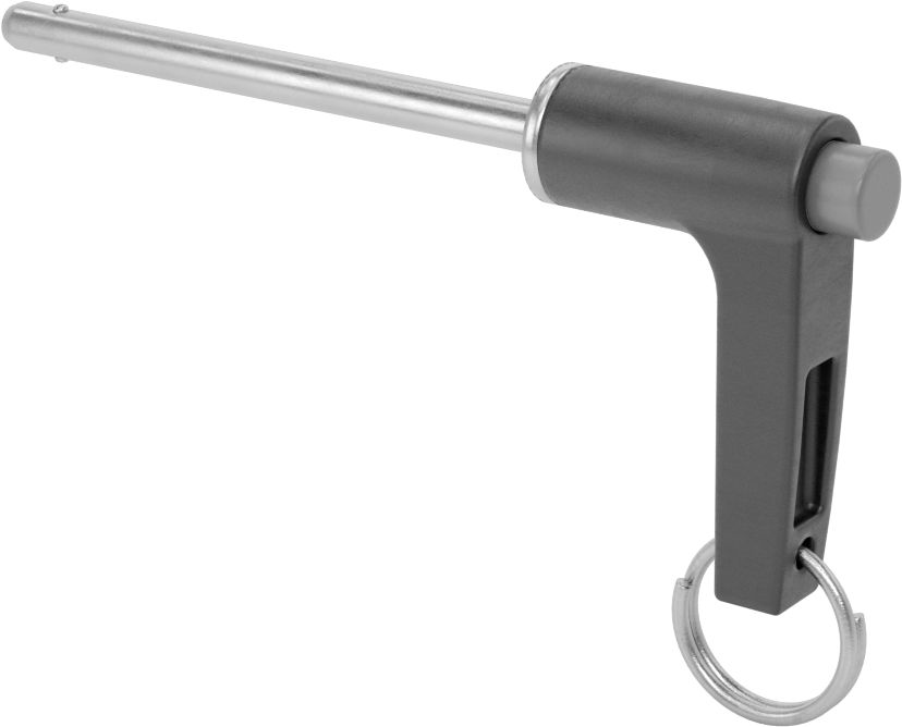 L-Saplı Kilitli Hızlı Açma Pimi, 17-4 PH Paslanmaz Çelik, 3/16" Çap, 2-1/4" Kullanılabilir Uzunluk