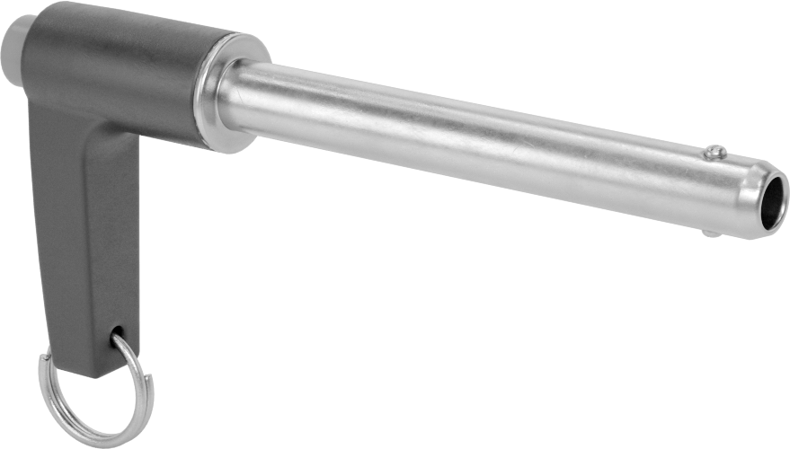 L-Saplı Kilitli Hızlı Açma Pimi, 17-4 PH Paslanmaz Çelik, 3/8" Çap, 2-3/4" Kullanılabilir Uzunluk