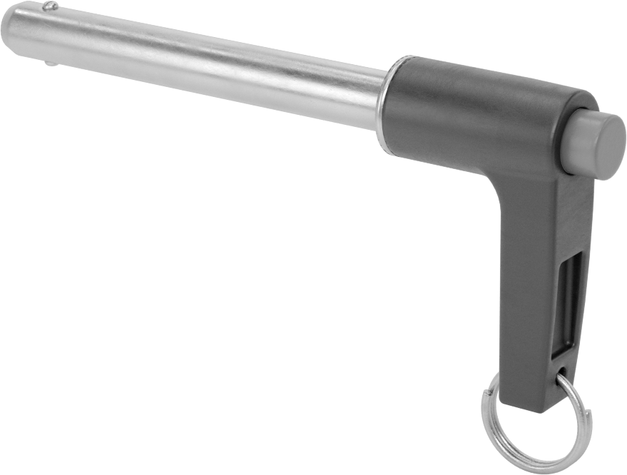 L-Saplı Kilitli Hızlı Açma Pimi, 17-4 PH Paslanmaz Çelik, 3/8" Çap, 2-3/4" Kullanılabilir Uzunluk