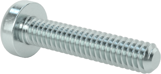 Çelik Silindir Başlı Torx Vidalar, Çinko Kaplama, M2 x 0,4 mm Diş, 10 mm Uzunluk