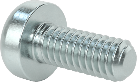 Çelik Silindir Başlı Torx Vidalar, Çinko Kaplama, M2,5 x 0,45 mm Diş, 6 mm Uzunluk