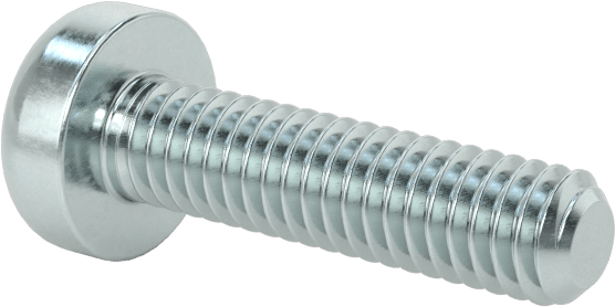 Çelik Silindir Başlı Torx Vidalar, Çinko Kaplama, M2,5 x 0,45 mm Diş, 10 mm Uzunluk