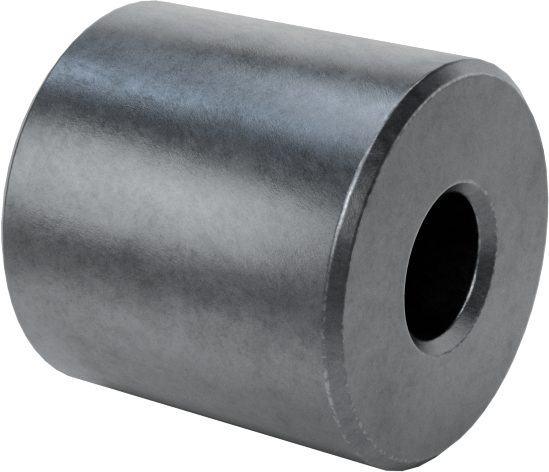 Çinko Kaplamalı Pirinç Dişsiz Ara Parça, 1/4" OD, 1/4" Uzunluk, 2 Numaralı Vida Boyutu için