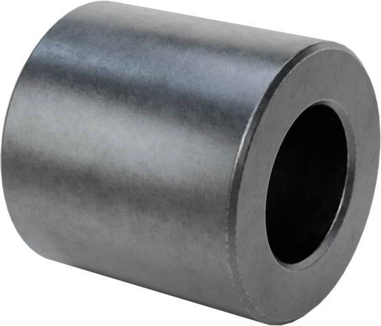 Çinko Kaplamalı Pirinç Dişsiz Ara Parça, 1/4" OD, 1/4" Uzunluk, 6 numaralı vida boyutu için
