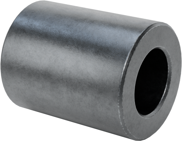 Çinko Kaplamalı Pirinç Dişsiz Ara Parça, 1/4" OD, 5/16" Uzunluk, 6 numaralı vida boyutu için
