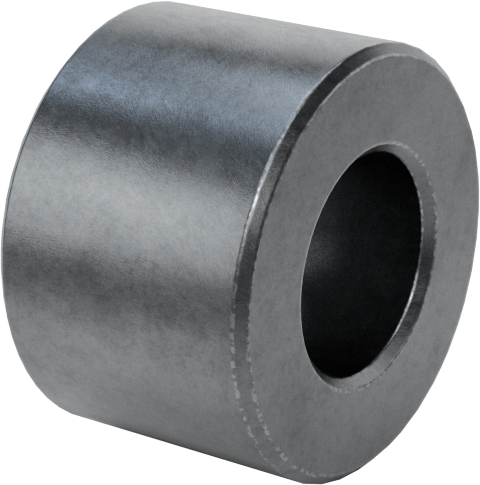 Çinko Kaplamalı Pirinç Dişsiz Ara Parça, 3/8" OD, 1/4" Uzunluk, 10 Numaralı Vida Boyutu için