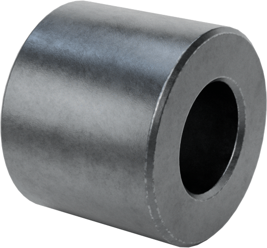 Çinko Kaplamalı Pirinç Dişsiz Ara Parça, 3/8" OD, 5/16" Uzunluk, 10 Numaralı Vida Boyutu için