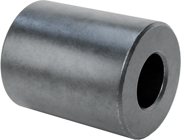 Çinko Kaplamalı Pirinç Dişsiz Ara Parça, 1/4" OD, 5/16" Uzunluk, 4 Numaralı Vida Boyutu için