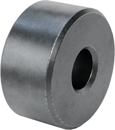 Çinko Kaplamalı Pirinç Dişsiz Ara Parça, 1/2" OD, 1/4" Uzunluk, 8 numaralı vida boyutu için