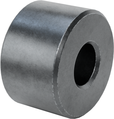 Çinko Kaplamalı Pirinç Dişsiz Ara Parça, 1/2" OD, 5/16" Uzunluk, 10 Numaralı Vida Boyutu için