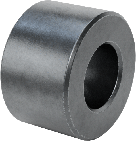 Çinko Kaplamalı Pirinç Dişsiz Ara Parça, 1/2" OD, 5/16" Uzunluk, 1/4" Vida Boyutu için