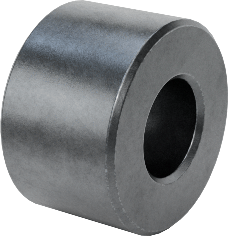 Çinko Kaplamalı Pirinç Dişsiz Ara Parça, 1/4" OD, 5/32" Uzunluk, 4 Numaralı Vida Boyutu için