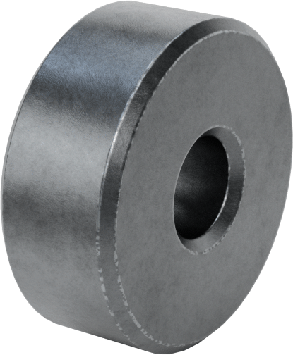 Çinko Kaplamalı Pirinç Dişsiz Ara Parça, 5/8" OD, 1/4" Uzunluk, 10 Numaralı Vida Boyutu için