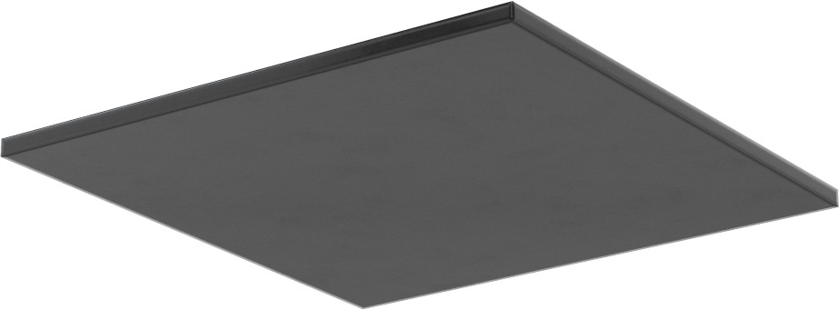 Kumaş Takviyeli Titreşim Sönümleyici Pedler, Ağır Makine için, 4“ Uzunluk x 4” Genişlik x 1/8" Kalınlık