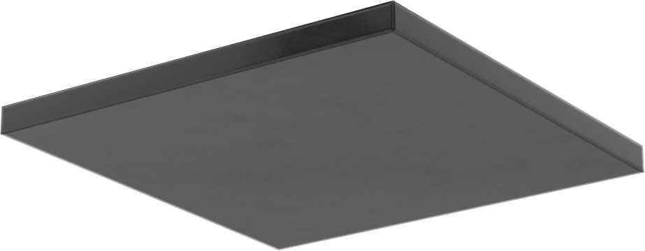 Kumaş Takviyeli Titreşim Sönümleyici Pedler, Ağır Makine için, 4“ Uzunluk x 4” Genişlik x 1/4" Kalınlık