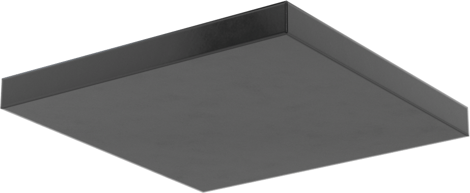 Kumaş Takviyeli Titreşim Sönümleyici Pedler, Ağır Makine için, 4“ Uzunluk x 4” Genişlik x 3/8" Kalınlık