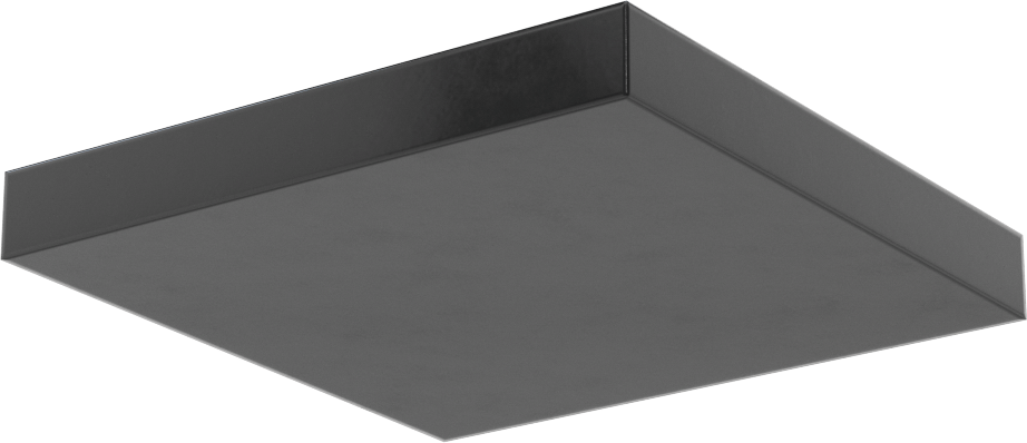 Kumaş Takviyeli Titreşim Sönümleyici Pedler, Ağır Makine için, 4“ Uzunluk x 4” Genişlik x 1/2" Kalınlık