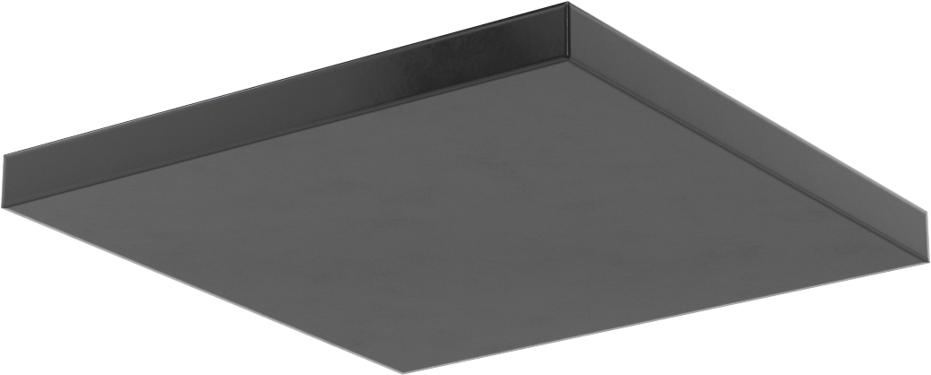 Kumaş Takviyeli Titreşim Sönümleyici Pedler, Ağır Makine için, 6“ Uzunluk x 6” Genişlik x 1/2" Kalınlık