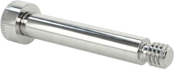 316 Paslanmaz Çelik Diş Kilitli Omuzlu Vida, 3/16" Omuz Çapı, 1" Omuz Uzunluğu, 8-32 Diş