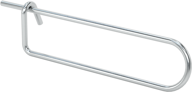 Tel Çıtçıtlı Çatal Pimler, Çinko Kaplı Yay Çeliği, 0,047" Tel Çapı, 1-7/8" Uzunluk