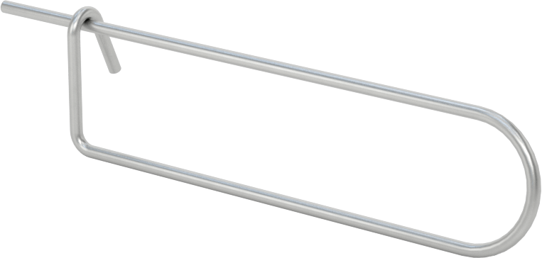 Tel Çıtçıtlı Çatal Pimler, 18-8 Paslanmaz Çelik, 0,063" Tel Çapı, 3-1/8" Uzunluk