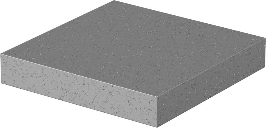 Kurşun Levha, 1“ Kalınlık x 6” Genişlik x 6" Uzunluk