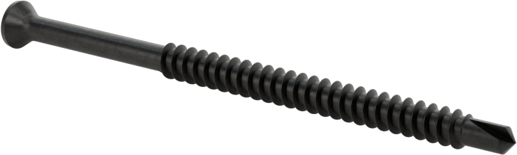 Alçıpanı Metal Çerçeveye Birleştirmek için Kare Tahrikli Vida, Delme için, Küçük Başlı, Numara 6 Boyut, 2-1/4" Uzunluk