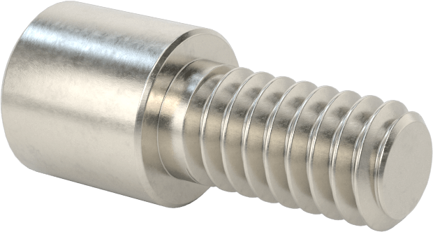 Yüksek Profilli Soket Başlı Vida, 18-8 Paslanmaz Çelik, 1/4"-20 Diş Boyutu, 1/2" Uzunluk