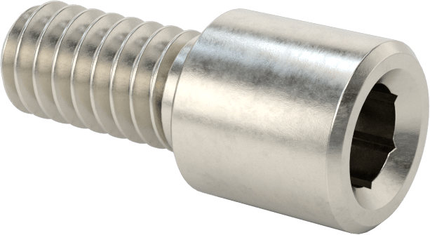 Yüksek Profilli Soket Başlı Vida, 18-8 Paslanmaz Çelik, 1/4"-20 Diş Boyutu, 1/2" Uzunluk