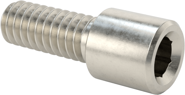Yüksek Profilli Soket Başlı Vida, 18-8 Paslanmaz Çelik, 1/4"-20 Diş Boyutu, 5/8" Uzunluk