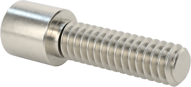 Yüksek Profilli Soket Başlı Vida, 18-8 Paslanmaz Çelik, 1/4"-20 Diş Boyutu, 7/8" Uzunluk