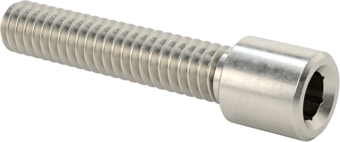 Yüksek Profilli Soket Başlı Vida, 18-8 Paslanmaz Çelik, 1/4"-20 Diş Boyutu, 1-1/4" Uzunluk